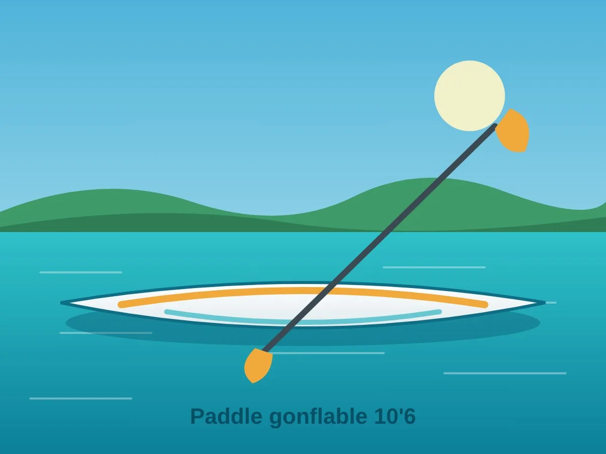 TEST_ADMIN – Planche de paddle gonflable avec pagaie – Koungou